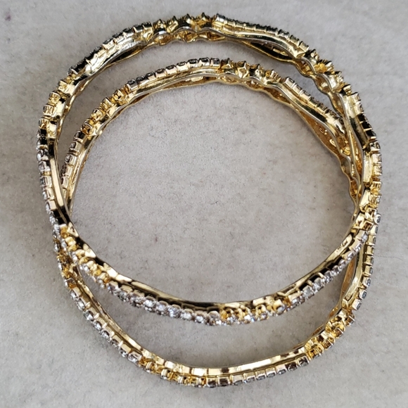 Rhinestone bangles - Picture 2 of 3